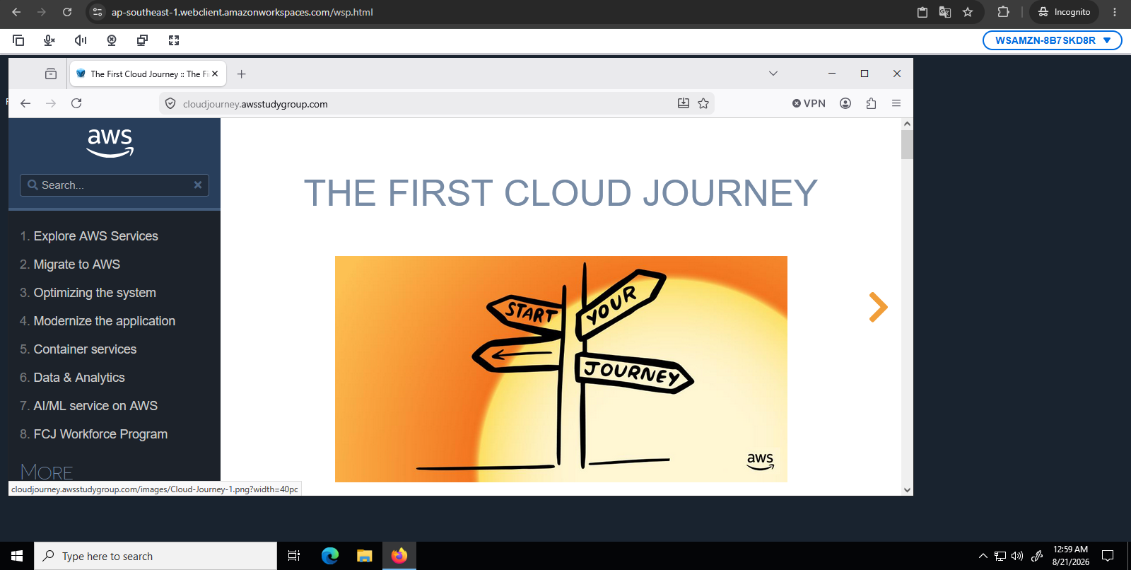 Access To Amazon WorkSpaces