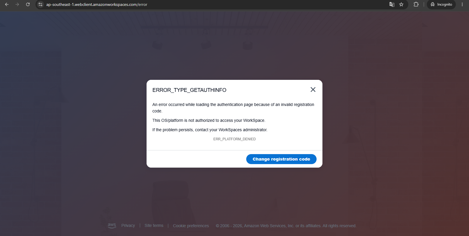 Access To Amazon WorkSpaces