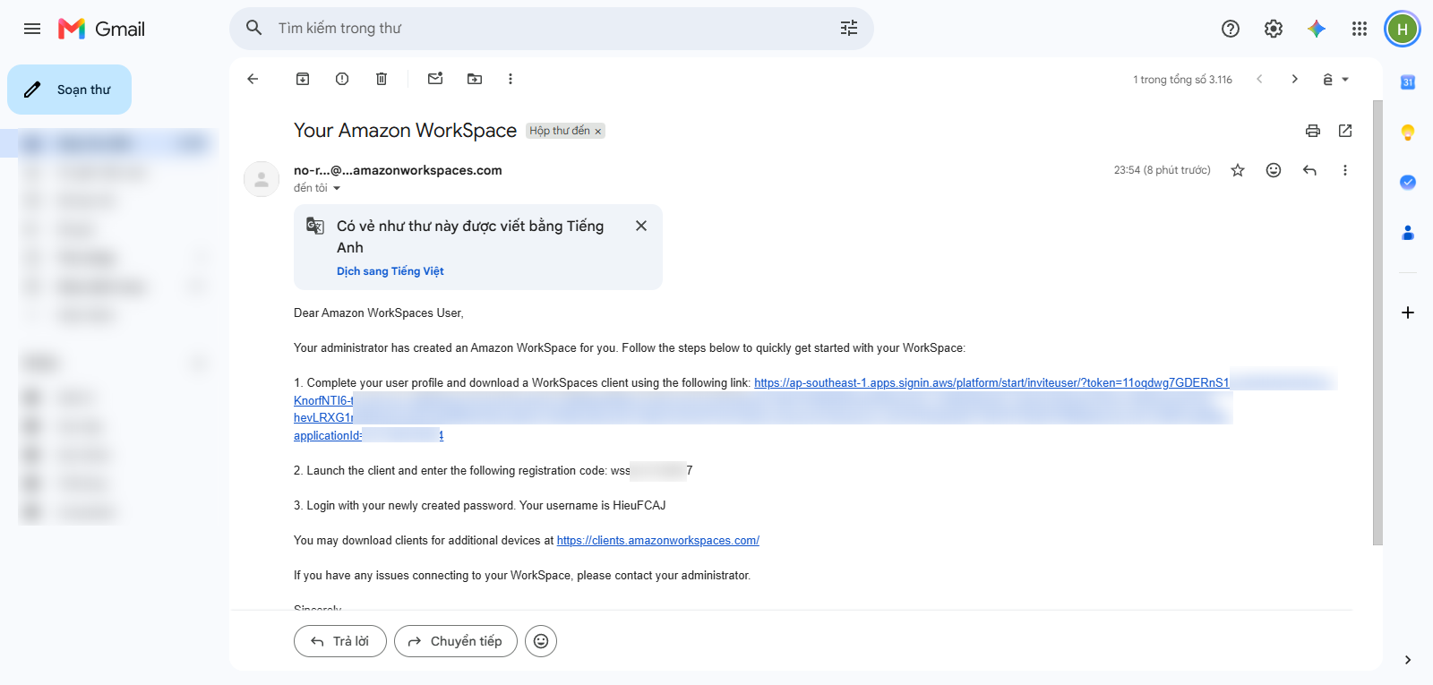 Deploy Amazon Workspace