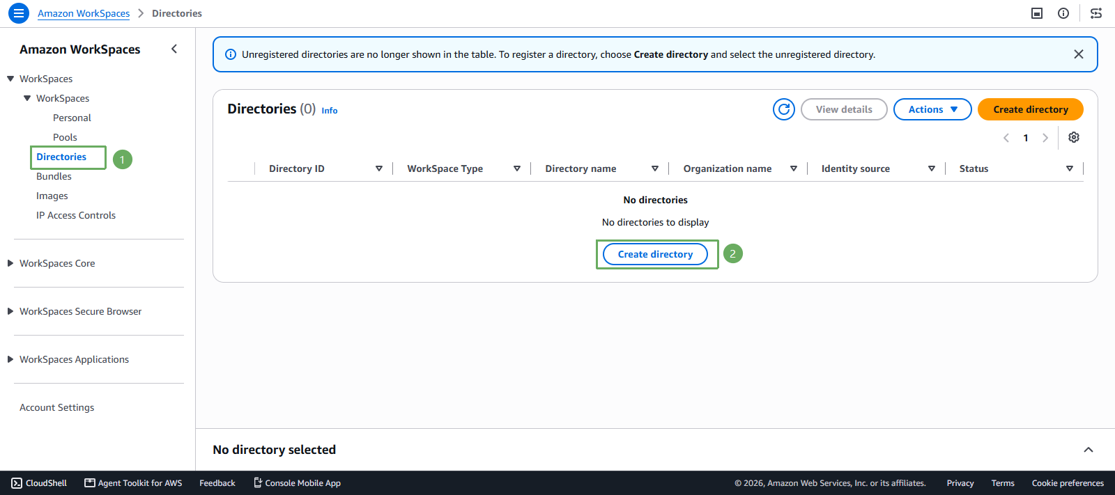 Deploy Amazon Workspace