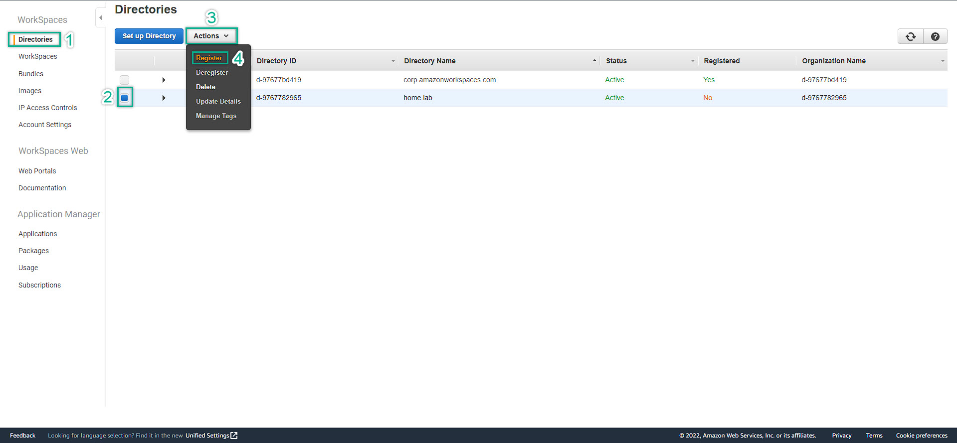 Deploy Amazon Workspace